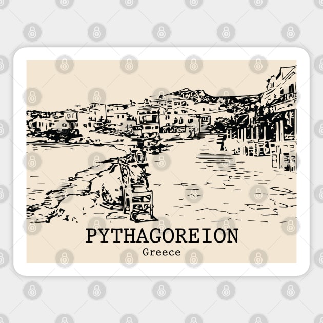 Pythagoreion - Greece Magnet by Lakeric